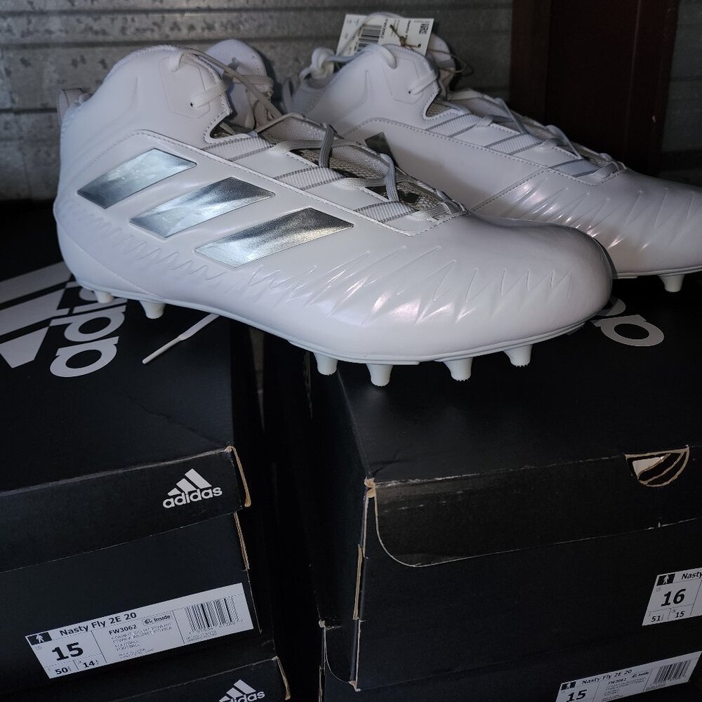 Adidas Nasty Fly 2E 20 New White Cleat